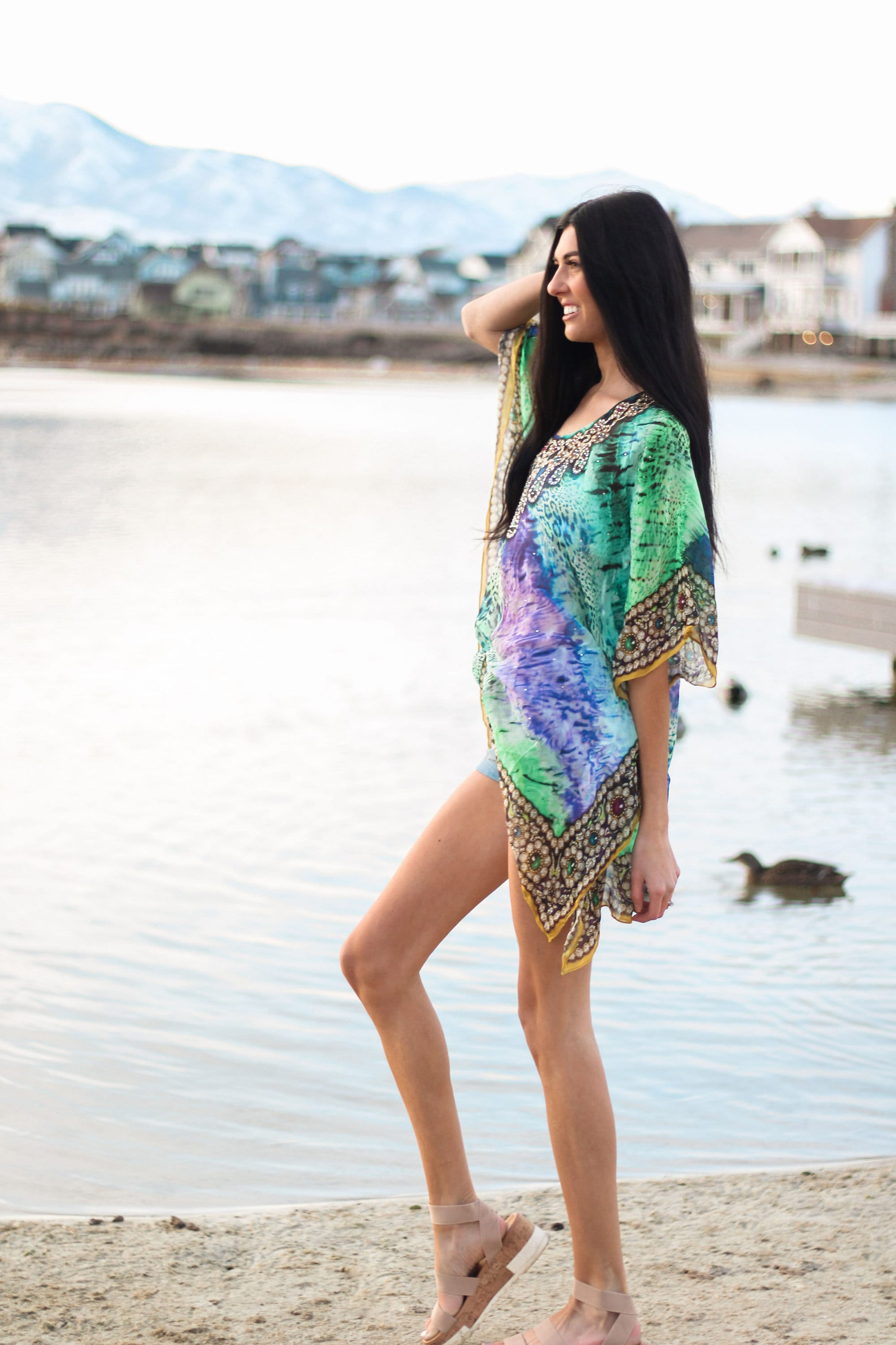 Tunic Dress, Beach Cover Up, Summer Kaftan, Loose Tunic Kaftan