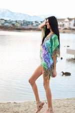 Load image into Gallery viewer, Tunic Dress, Beach Cover Up, Summer Kaftan, Loose Tunic Kaftan
