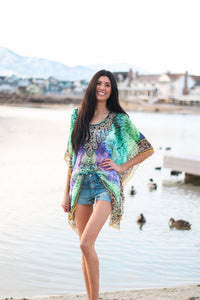 Tunic Dress, Beach Cover Up, Summer Kaftan, Loose Tunic Kaftan