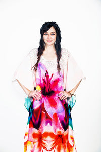 Floral Maxi Dress, Women Resort Kaftan, Plus Size Kaftan Dress, Bohemain Kaftan Dress