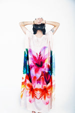 Load image into Gallery viewer, Floral Maxi Dress, Women Resort Kaftan, Plus Size Kaftan Dress, Bohemain Kaftan Dress
