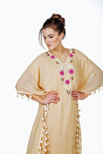 Load image into Gallery viewer, Women Loungewear Kaftan, Wedding Guest Caftan, Bridesmaid Kaftan, Embroidered Kaftan
