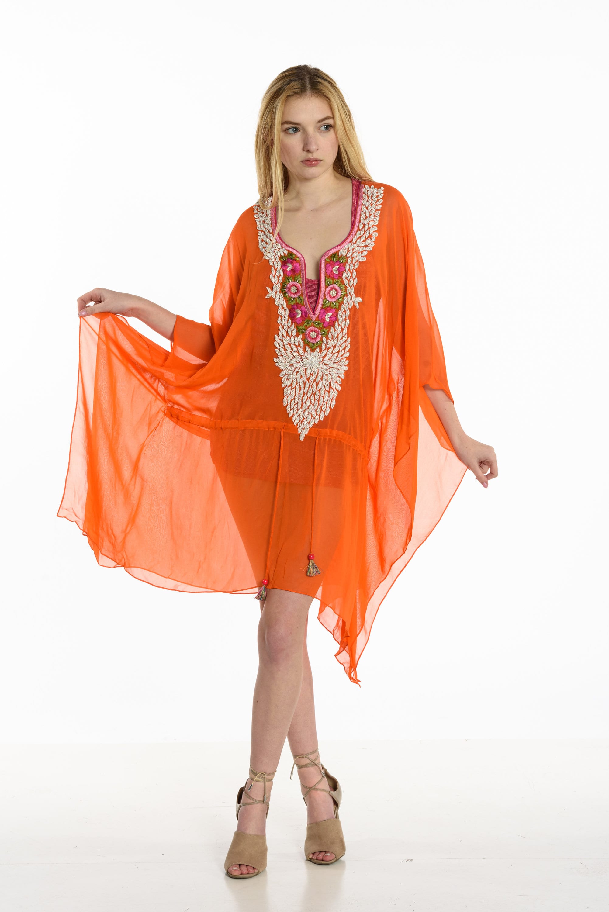 Embellished Kaftan Dress, Mexican Embroidery Kaftan, Morrocan Caftan, Caftan For Women