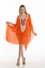 Load image into Gallery viewer, Embellished Kaftan Dress, Mexican Embroidery Kaftan, Morrocan Caftan, Caftan For Women
