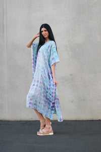 Women Loungewear Caftan, Maxi Tie Dye Dress, Plus Size Kaftan Dress,Kaftan For Women