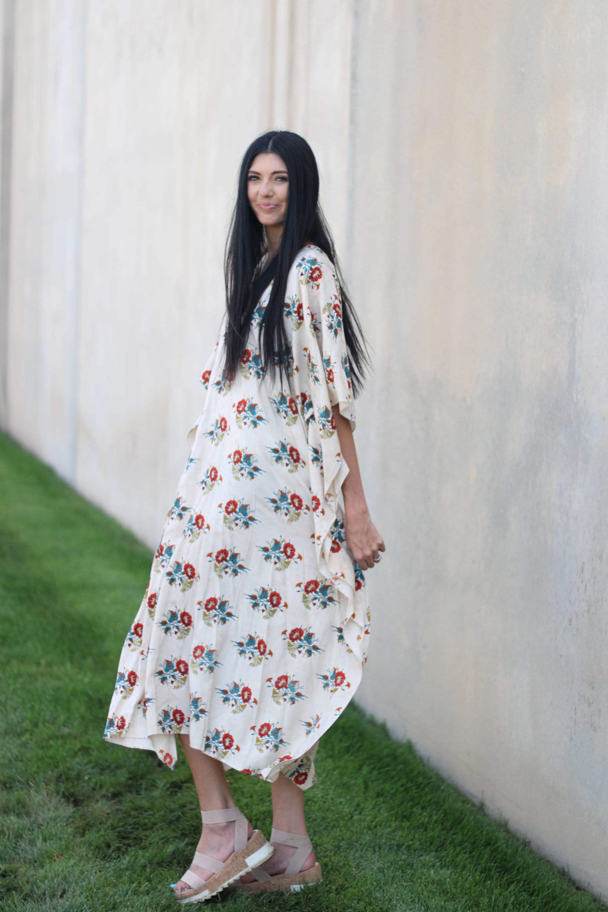 Women House Dress, Cotton Maxi Dress, Comfy Caftan Dress, Maternity Dress
