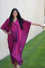 Load image into Gallery viewer, Tie Dyed Kaftan, Plus Size Kaftan Dress, African Kaftam, Indian Kaftan
