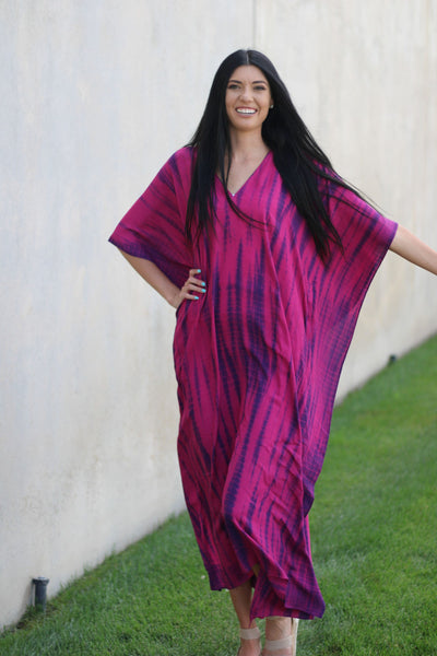 Tie dye on sale kaftan dress