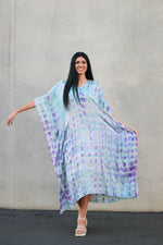 Load image into Gallery viewer, Women Loungewear Caftan, Maxi Tie Dye Dress, Plus Size Kaftan Dress,Kaftan For Women
