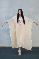 Load image into Gallery viewer, Women Loungewear Kaftan, Wedding Guest Caftan, Bridesmaid Kaftan, Embroidered Kaftan
