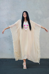 Women Loungewear Kaftan, Wedding Guest Caftan, Bridesmaid Kaftan, Embroidered Kaftan