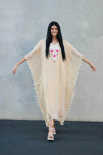 Load image into Gallery viewer, Women Loungewear Kaftan, Wedding Guest Caftan, Bridesmaid Kaftan, Embroidered Kaftan
