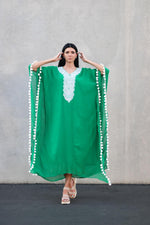 Load image into Gallery viewer, Gypsy Dress, Women Lounge Kaftan, Plus Size Kaftan, Embroidered Kaftan
