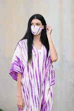 Load image into Gallery viewer, Tie Dyed Caftan Dress, Kaftan for Women, long Maxi Dress, Plus Size Caftan
