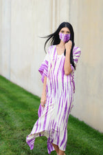 Load image into Gallery viewer, Tie Dyed Caftan Dress, Kaftan for Women, long Maxi Dress, Plus Size Caftan
