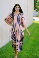 Load image into Gallery viewer, Kaftan For Women, Maternity Dress, Tie Dyed Caftan, Plus Size Caftan Dress
