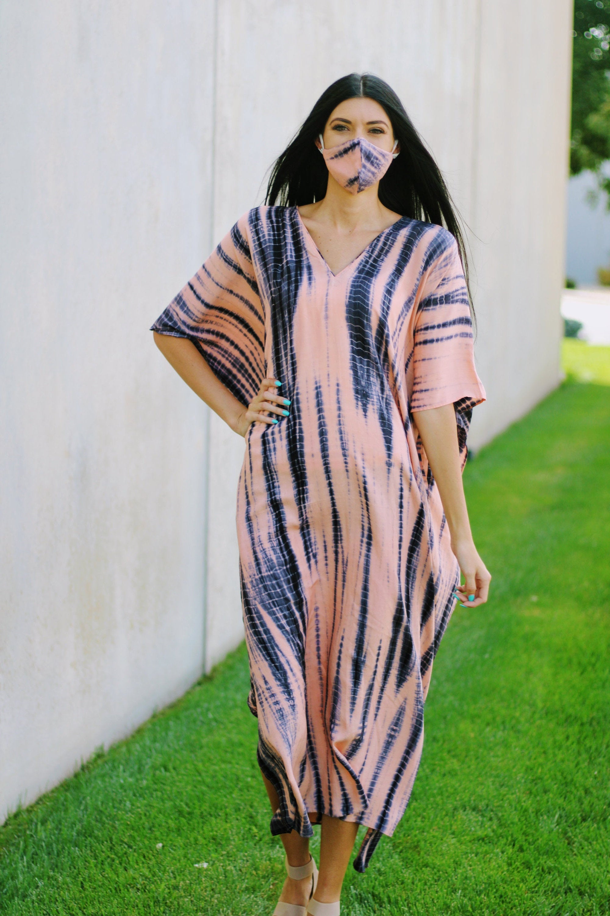 Kaftan For Women, Maternity Dress, Tie Dyed Caftan, Plus Size Caftan Dress