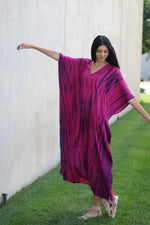 Load image into Gallery viewer, Tie Dyed Kaftan, Plus Size Kaftan Dress, African Kaftam, Indian Kaftan
