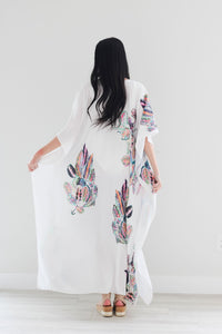 Plus Size Abaya Dress, Floral Kaftan Dress, Moroccan Caftan, African Kaftan Dress