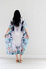 Load image into Gallery viewer, Tribal Kaftan Dress, Plus Size Kaftan Dress, Embellished Kaftan, Oriental Caftan
