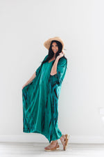 Load image into Gallery viewer, Turkish Abaya Dress, Hand Tie Dyed Kaftan, Loose Fit Maxi Dress, Maternity Dress
