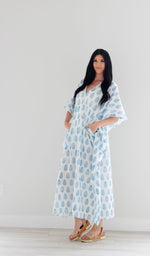 Load image into Gallery viewer, Loose Cotton Dress, Kaftan For Women, Plus Size Caftan Dress, Women Loungewear
