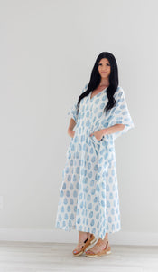 Loose Cotton Dress, Kaftan For Women, Plus Size Caftan Dress, Women Loungewear