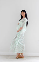 Load image into Gallery viewer, mulmul cotton caftan in spring print
