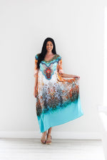 Load image into Gallery viewer, Embellished Caftan Dress  for women

