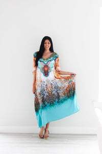 Embellished Caftan Dress  for women