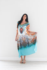Load image into Gallery viewer, Embellished Caftan Dress  for women
