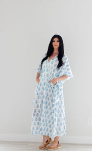 Loose Cotton Dress, Kaftan For Women, Plus Size Caftan Dress, Women Loungewear