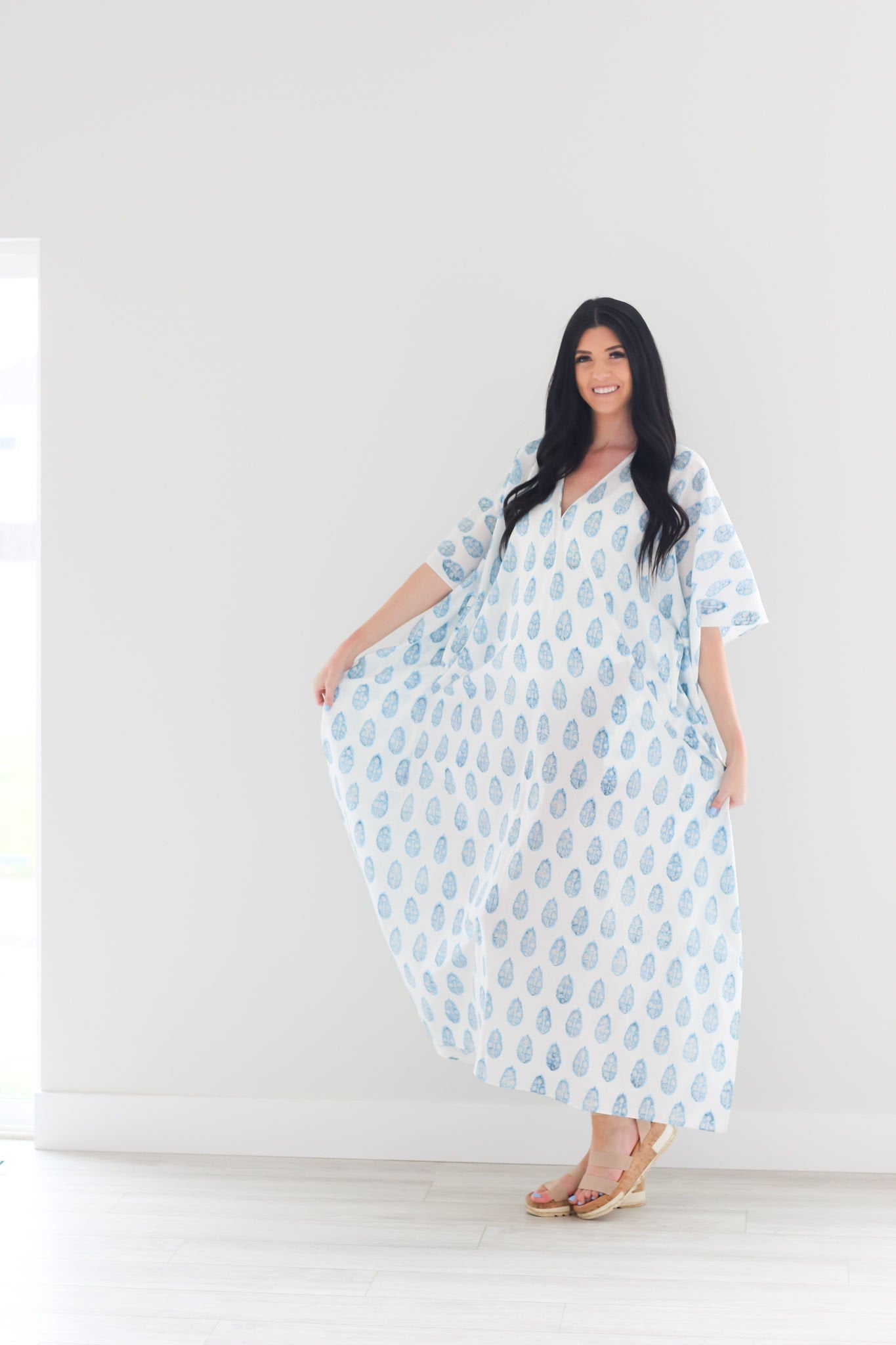 Loose Cotton Dress, Kaftan For Women, Plus Size Caftan Dress, Women Loungewear