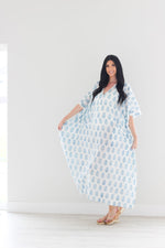 Load image into Gallery viewer, Loose Cotton Dress, Kaftan For Women, Plus Size Caftan Dress, Women Loungewear
