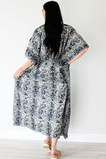 Load image into Gallery viewer, snakesskin cotton caftan dress
