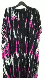 Tie Dyed Abaya Kaftan, Long Kaftan for women, Plus Size Abaya Dress, Kaftan for Women