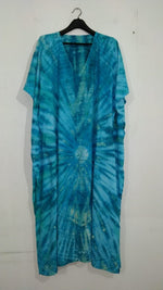 Load image into Gallery viewer, Tie dyed kaftan maxi dress
