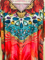 Load image into Gallery viewer, Embellished Kaftan Dress one size

