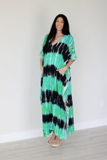 Load image into Gallery viewer, Hand tie dye kaftan dress for women
