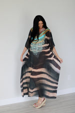 Load image into Gallery viewer, sheer beach  caftan for women
