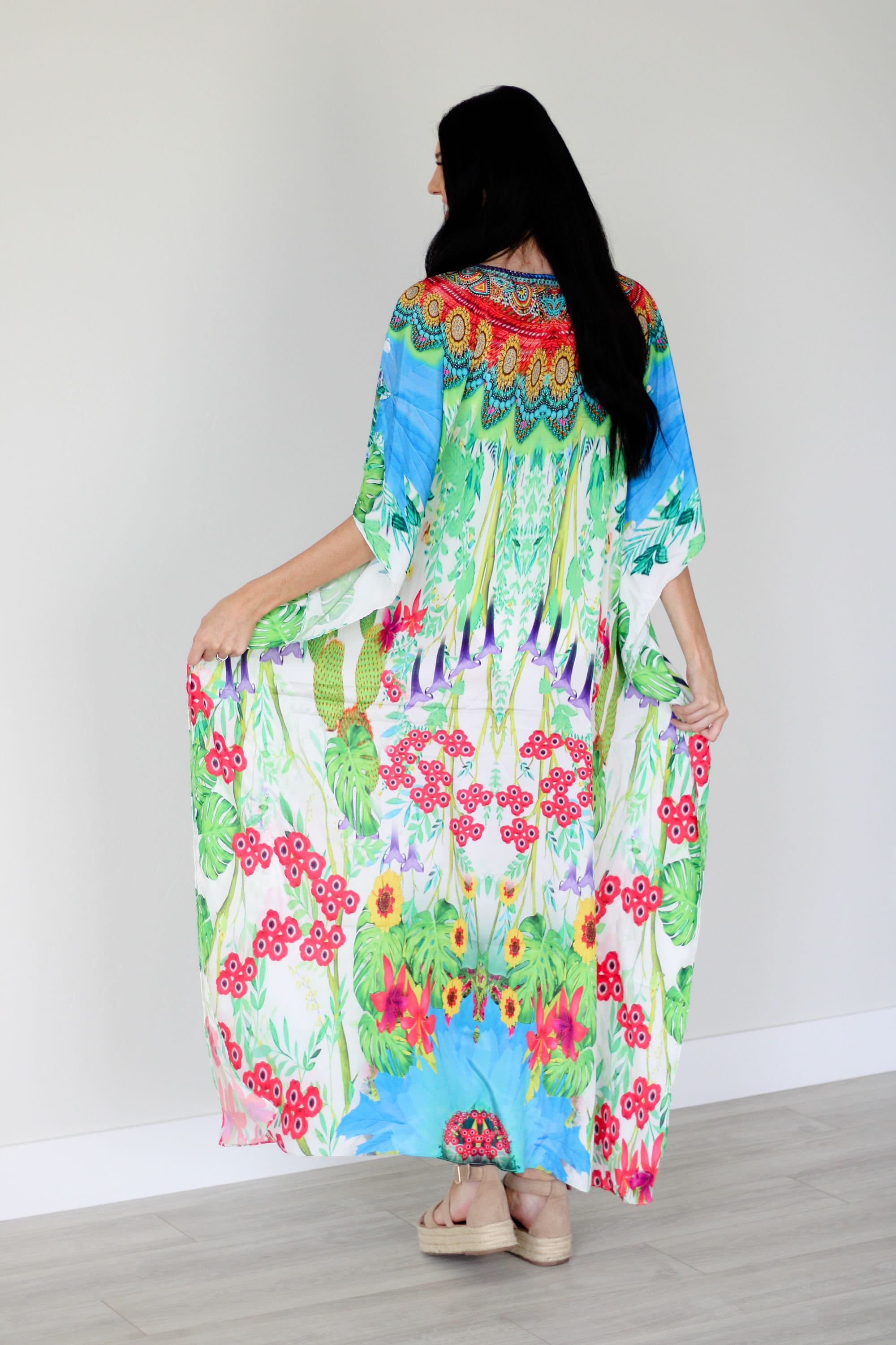 Resort Kaftan Dress, Summer Maxi Dress, Caftan For Women, African Tribal Kaftan