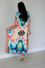 Load image into Gallery viewer, Abstract print caftan dress for women

