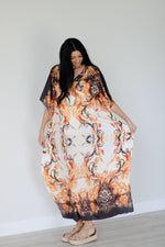 Load image into Gallery viewer, Tribal Kaftan Dress, Plus Size Kaftan For Women, Maternity Lounge Wear, African Kaftan Dress
