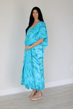 Load image into Gallery viewer, Tie dyed kaftan maxi dress
