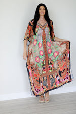 Load image into Gallery viewer, Turkish Abaya Dress, Oriental Kaftan Dress, Plus Size Kaftan, Maxi Tunic Dress
